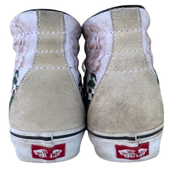 VANS Sk8-Hi Checker Floral ivory Shoes - Picture 8 of 9